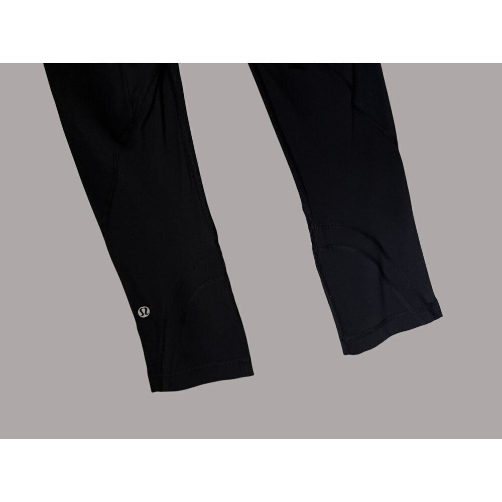 Lululemon Black High-Rise Womens Leggings With Zippered Pocket Size 4 - Picture 5 of 8